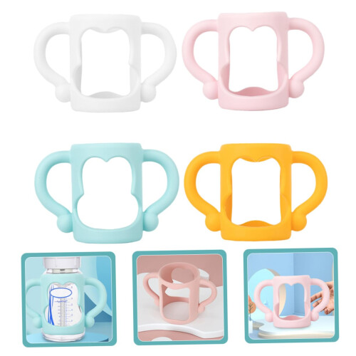 4pcs Ergonomic Easy Grip Bottle Handles with Quick Snap Attachment for Universal Bottles 1