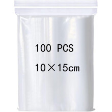 Resealable Clear Plastic Bags, Grip Sealed Bag, Storage Bag, Press Seal Bags, Thickening and Durable, Apply to Kitchen, Office Supplies, Stationery S