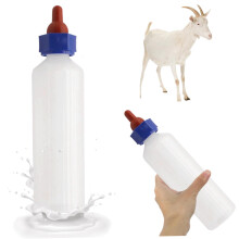 500ml Thickened Goat Milk Bottle with Soft Silicone Pacifier for Baby Goat and Lamb Feeding
