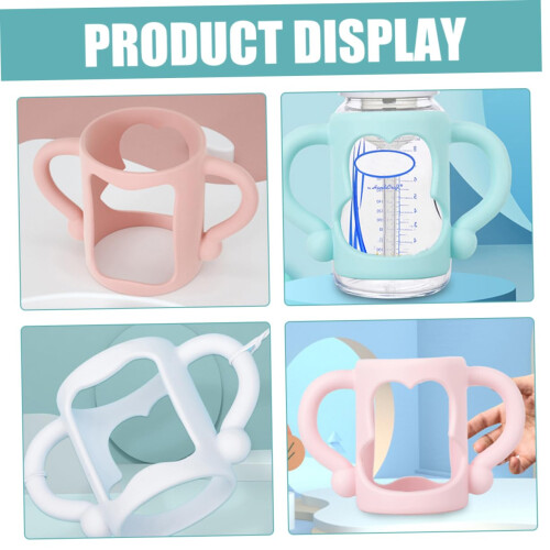 4pcs Ergonomic Easy Grip Bottle Handles with Quick Snap Attachment for Universal Bottles 2