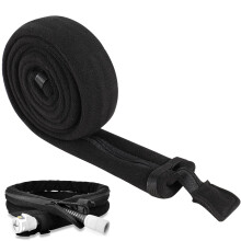 CPAP Tube Cover Black Cpap Hose Covers 6FT Tubing Wrap Ultra Soft Zippered Fleece Cover CPAP Accessories for All CPAP Tubing