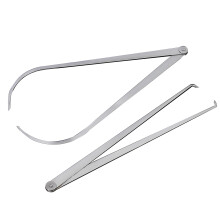 Wjelet 2 Pcs Measuring Calipers Calipers Measuring Tool, Outer Caliper, Inner Caliper, Stainlsee Steel Callipers Used to Measure The Inner and Outer