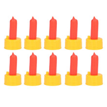 10 Pack Lamb Feeding Nipples Red Sheep Nursing Teats LeakResistant Flexible Silicone for Orphaned Baby Animals