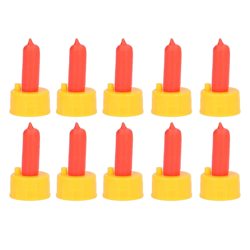 10 Pack Lamb Feeding Nipples Red Sheep Nursing Teats LeakResistant Flexible Silicone for Orphaned Baby Animals