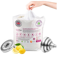 Gymitize Gym Wipes, Alcohol Free, Antibacterial, Antiviral, Recyclable, Made in the UK, Advanced Barrier Technology, 1000 Refill Wipes (Pack of 1) 1,