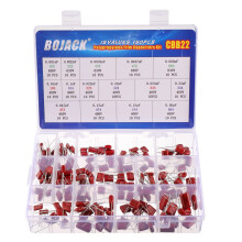 BOJACK 15 Values 150 Pcs Metallized Polypropylene Film DC Capacitor 400V/0.01uF ~ 0.56uF 630V/ 0.001uF ~ 0.068uF CBB22 Assortment Kit