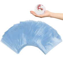 Dadabig 200 PCS Shrink Wrap Bags, Transparent Waterproof Heat Shrink Bags Heat Seal Gift Packing Packaging Film Clear Sealer Film for Soaps Bath Bomb