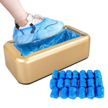 Automatic Shoe Covers Dispenser - BeiLan Shoe Cover Machine with 200pcs Shoe Covers Disposable Boot Cover Waterproof, Dust proof, for Medical, Home,
