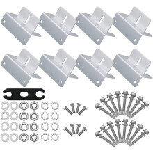 KLLsmDesign 2 Set Solar Panel Fixing Kit with Nuts and Screws for Roof Tiles Roof Rack Mounting Brackets RV One Set of 2 Units