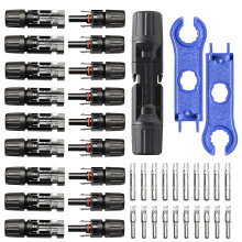 Sekesoer Solar Panel Connectors, 10 Pairs of Solar Plugs with IP67 Waterproof Solar Cables Connectors Male/Female, For PV Panel Connections and Solar