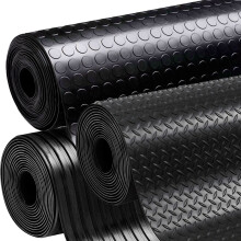Rubber Flooring 3mm Thick Garage Floor Mat Waterproof Anti Slip Dot Diamond Wide Rib Checker Styles Available DOTTY DEALS (Diamond Style 1m x 1.5m)
