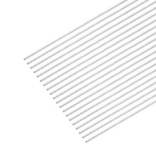 sourcing map 304 Stainless Steel Round Rods, 0.5mm x 200mm Solid Shaft Rods for DIY Craft Model Car Helicopter Airplane, Pack of 20