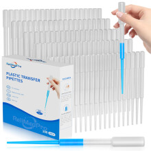 ReliMedPro 100 PCS 3ML Dropper Pipettes Essential Oil Transfer, Disposable Plastic Eye Dropper for Science Experiments, Crafting, Makeup Tool