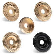 5PCS Angle Grinder Wood Carving Disc Set for 4" and 4 1/2", Attachments with 5/8 inch Arbor, Grinder Cutting Disc Wood Shaping Tools, Grinding Wheel