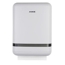 AIKE 400 Sheets Commercial Paper Towel Dispenser, Large Capacity Wall Mounted for Z-Fold & H2 Paper Fold Size 23 x 9 cm or Smaller Hand Towel Dispens