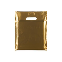 Plastic Carrier Bags with Die-Cut Handles –Reusable & Recyclable LDPE –Durable Retail Shopping Bags for Clothing, Gifts, Takeaways, and Events