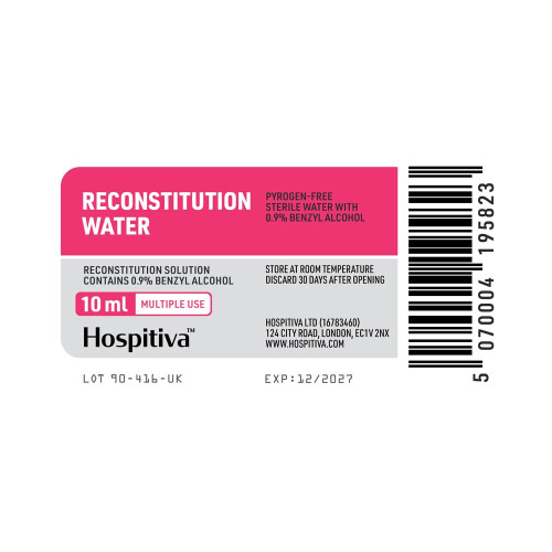 Hospitiva Reconstitution Water 10ml (Five Pack) 2