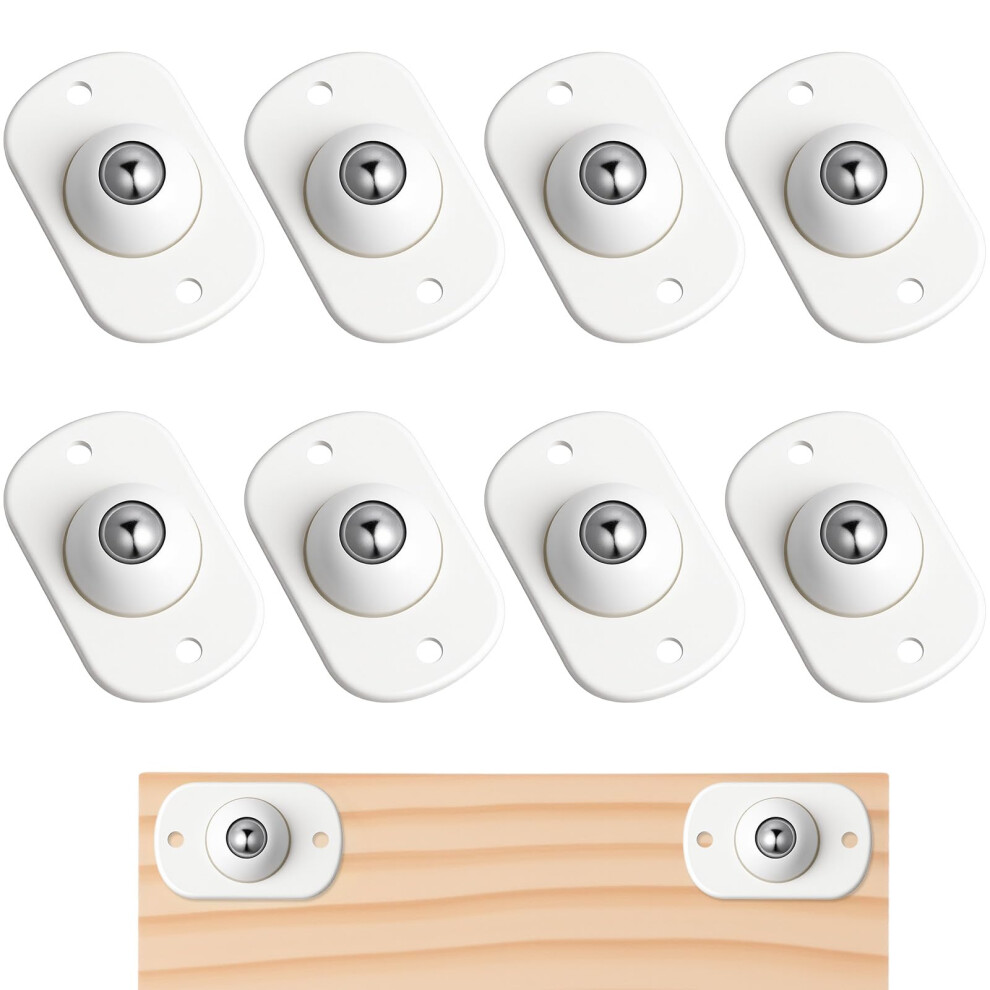 8 Pcs Small Appliance Rollers, 360 Swivel Self Adhesive Caster Wheelsuniversal Wheel Casters Appliance Slider Sticky Pulley For Kitchen, Trash Can, 39743060