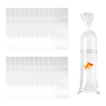 ZenithQuest 20 Pcs Leak Proof Clear Plastic Fish Transport Bags - Size 15X35CM for Tropical & Marine Fish