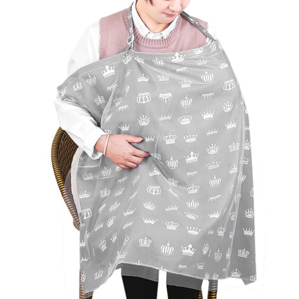 Lightweight Nursing Cover for Breastfeeding Moms, Breathable Privacy Shawl with Adjustable Fit and Sun Shield