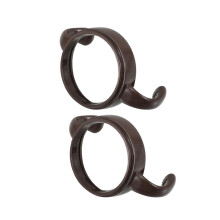 2pcs Baby Bottle Handles with Ergonomic Grip, Universal Wide Neck Fit, Lightweight for Travel, Brown