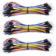Hailege Pack of 3 Set 65pcs Assorted Multicoloured Solderless Wires Flexible Breadboard Jumper Wires Male to Male