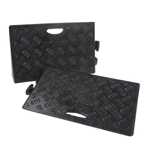 Pack of 2 Black kerb ramps