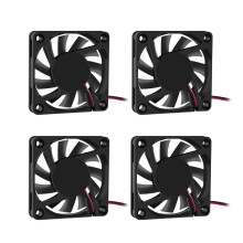 DORHEA Fan 60x60x10 mm DC 24V 6010 Brushless Cooling Fan, Replacement Ball Bearing 60mm Fan for Cooling DIY PC Computer Case Fan - 2 Pin Case Fan (Pa