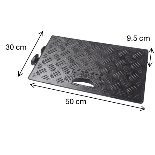 Pack of 2 Black kerb ramps 1