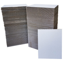 ANSSDO 200 Pack 3.5x4.5 Inch Brown Corrugated Cardboard Sheets, Premium Rigid Lightweight Inserts for Sports Card Protectors, Trading Card Folders, S