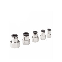 UK CELTD BSP Female Thread Metric Push Fit Pneumatic Water & More (PCF 3/8BSP 6mm)