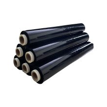 6 X STRONG ROLLS BLACK PALLET STRETCH SHRINK WRAP CLING FILM 400MM x 150M