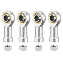 HiPicco SI10T/K Rod End Bearing, 4pcs 10mm Bore Self Lubricating M10x1.5mm Metric Female Thread Right Hand Heim Joint with Jam Nuts