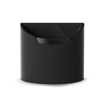 Car Trash Can with Waterproof Removable Liner, Compact Hanging Garbage Bin for SUV Truck, Black