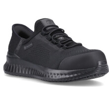 Skechers Men's Tilido Fletchit Work Shoes, Black Textile/Synthetic, 12 UK