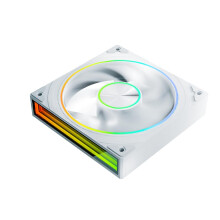 TZMRIT Double Light Ring Infinite Mirror A-RGB Fan 120MM (WH, 1)