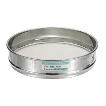 PATIKIL 150 Mesh(0.1mm) Lab Sieve, 11.8"(30cm) Diameter 304 Stainless Steel Wire Cloth Fine Mesh Sieve for Industrial Laboratory Home Soil Sifter