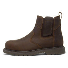 EarthWorks Safety - EarthWorks Scriber Mens Brown Leather Safety Boots - Size 7 UK - Brown