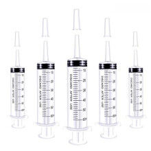 Gebildet 5 Pack Garden Syringe 60ML, Cooking Syringes, Plastic Fodder Syringes, Marinating Extraction Syringes for Hydroponics Nutrient Measuring, Wa