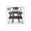 Keter KETER 249137 Folding Workbench Portable Painted Tool Table with Integrated Handle 53 x 83 x 75.5 cm, Red-black 3