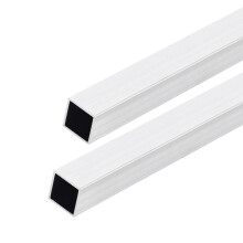 DMiotech 2Pack (15mm x 15mm x 1mm) 6063 Aluminum Square Tube 300mm Length Industry Metal Tubing for Machinery Frame Construction DIY Projects