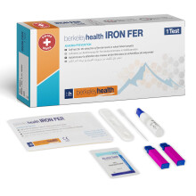 Berkeley Health Iron (Ferritin) Self Test Kit - Helps Indicate Iron Stores, Easy Home Use, Clear Results in Minutes - 1 Test
