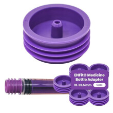 ENFit Medicine Bottle Adapters - Qty 5 30-33.5mm