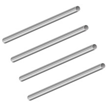 LAVMHAB 304 Stainless Steel Tube 10mm OD x 9mm ID 0.5mm Wall Thickness 200mm Length, Straight Stainless Steel Round Pipes Tubing (4pcs)