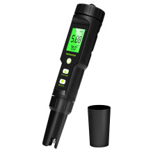 Homcoice PH Meter 5 in 1, PH TDS EC Salinity Temperature Tester, Pool pH Test IP67 Waterproof, Digital Salinity and PH Tester 0.01 High Precision wit