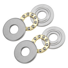 Kozelo 2pcs F8-22M Thrust Ball Bearing - [8mm x 22mm x 7mm] Chrome Steel Miniature Thrust Bearing with Washer for Machine Tool Use