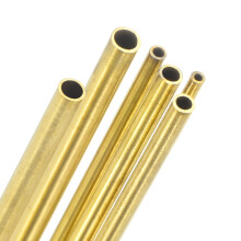 M METERXITY 300mm Brass Round Tube, 1mm 1.2mm 1.4mm 1.6mm 1.8mm 2mm OD 0.2mm Wall Thick Brass Seamless Straight Pipe Tubing for Construction/Machinin