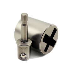 Universal Jack Socket Adapter for Hand Drill, Heavy Duty Scissor Jacks Drill Adapter, Quick Connect for Car Jack, Boat, Truck, RV Leveling - Rust Res