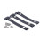 3pcs Wheelie bin lid lock strap with webbing bridge for strong winds easy fitting - No rust - No dangerous hooks - WONT snap 4