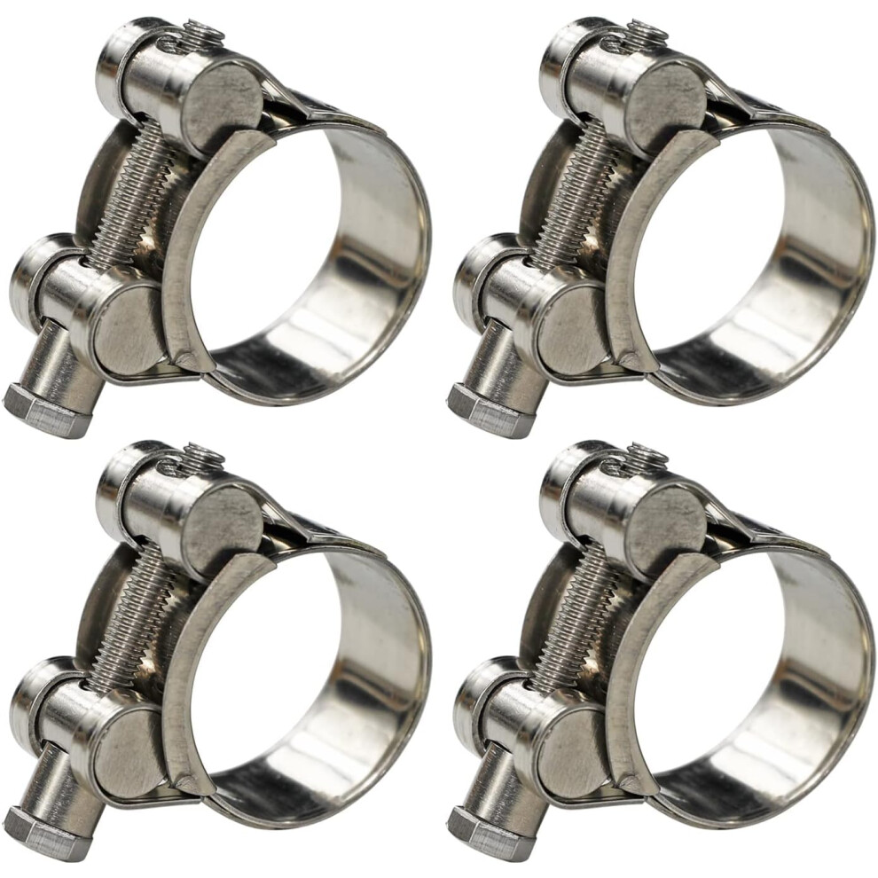 Photos - Tap / Valve / Fitting HOZENPRO T-Bolt Hose Clamp,36-39mm OD Range 304 Stainless Steel Pipe Strap Clamp, Adjustable Heavy Duty Tube Clamp (4Pack, 1